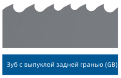 Зуб с выпуклой задней гранью (GB)